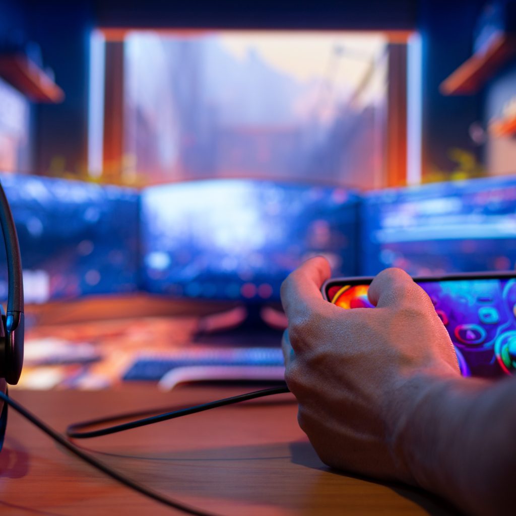 Hands Configure a Smartphone as a Wireless PC Gaming Controller